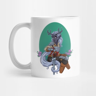 Drow Swordswoman Mug